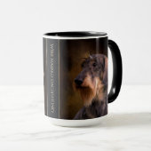 ワイヤー髪のダックスフントのマグ マグカップ (正面右)