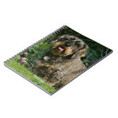 ワイヤー髪の標準的なダックスフントのモデル ノートブック (左側)