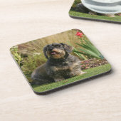 ワイヤー髪の標準的なダックスフント コースター (左側)