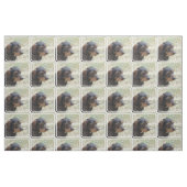 ワイヤー髪のDaschund犬 ファブリック (ファットクウォーター)