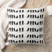 ワイヤー~の編集可能背景色の鳥 クッション (ブランケット)