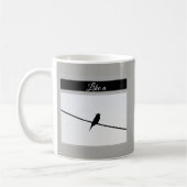 ワイヤー-レナード・コーエンの鳥のように コーヒーマグカップ (左)