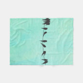 ワイヤ子供へ子供毛布の上の鳥魅力的たち フリースブランケット (正面(横))