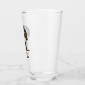 ワイヤ毛のダクシュント|かわいい漫画のドッグテッケル タンブラーグラス (左)