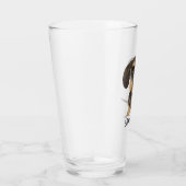 ワイヤ毛のダクシュント|かわいい漫画のドッグテッケル タンブラーグラス (右)