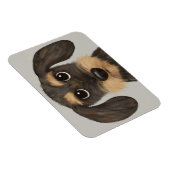 ワイヤ毛のダクシュント|かわいい漫画のドッグテッケル マグネット (右側)