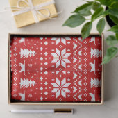 ワイヤ毛のダックシュントシルエットクリスマスパターン 薄葉紙 (ギフト)