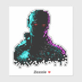 ワイヤASCIIアートの幽霊 シール (シート)