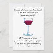 ワイユーモアのあるンテイスティングパーティーオエノピレ招待状 招待状 (正面)