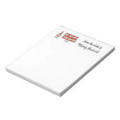 ワイユーモアのあるンラバーコンドオーナー ノートパッド (回転)