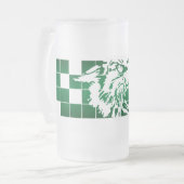 ワイランドユニオン山猫#5 フロストグラスビールジョッキ (正面左)