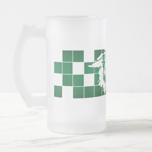 ワイランドユニオン山猫#5 フロストグラスビールジョッキ (左)