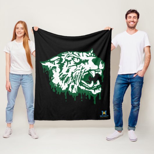 ワイランドユニオン山猫#6 フリースブランケット (インサイチュ)