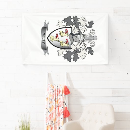 ワイリーの家紋の紋章付き外衣 横断幕 (インサイチュ)