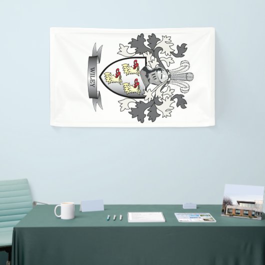 ワイリーの家紋の紋章付き外衣 横断幕 (トレードショー)