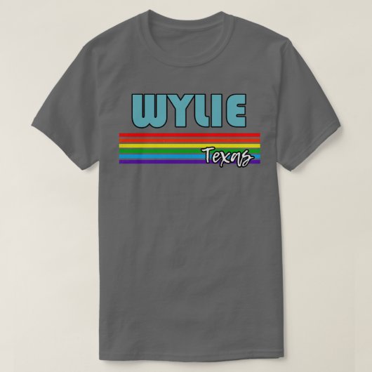 ワイリーテキサス州プライドワイリーLGBTギフトLGBTQサポーター Tシャツ (デザイン正面)