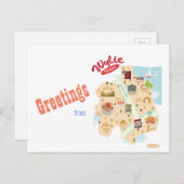 ワイリーテキサス州葉書からの挨拶 ポストカード (正面/裏面)