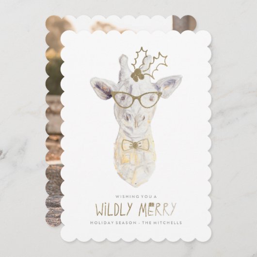 ワイリーメリーキリン休日の写真カード シーズンカード (正面/裏面)