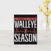 ワイリー釣りができない！ ワイリーの季節だ カード (黄色い花)