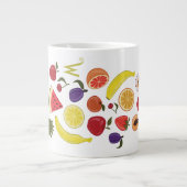 ワイリー・ウォンカの壁紙のパターン ジャンボコーヒーマグカップ (正面)