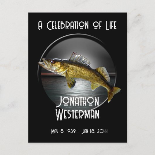 ワイリー・パイク釣り ライフセレブレーション ポストカード (正面)