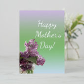 ワイルイの花と母の日 箔シーズンカード (立ち正面)
