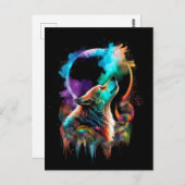 ワイルダネスの呼び出し – Rainbow Wolfポストカード ポストカード (正面/裏面)