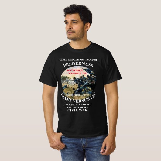 ワイルダネスの戦い タイムマシン旅行 Tシャツ (正面フル)