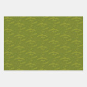 ワイルダネスサーモン魚釣りボートレイクスポーツ2 ラッピングペーパーシート (正面2)