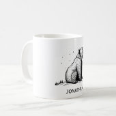 ワイルダネスモノグラム コーヒーマグカップ (正面左)