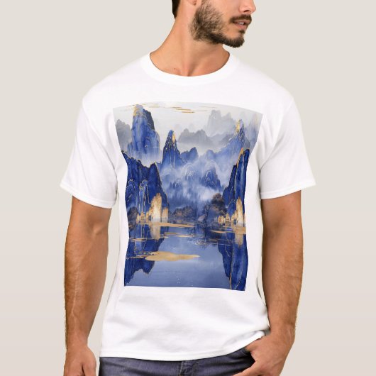 ワイルダネス山景色Tシャツ Tシャツ (正面)