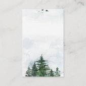 ワイルダネス赤ちゃんシャワーベビー用ブック 名刺 (裏面)