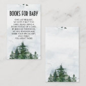 ワイルダネス赤ちゃんシャワーベビー用ブック 名刺 (正面/裏面)