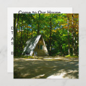 ワイルダネスAフレームキャンピングアットキャンプ 招待状 (正面/裏面)