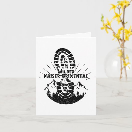 ワイルダーカイザー – ブリクスタンタルチロルオーストリアバケーションヒック カード (黄色い花)