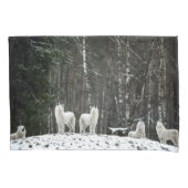 ワイルダーネス·ポーラー·ウルフ 枕カバー (正面)