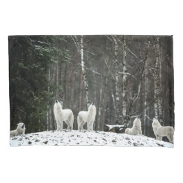 ワイルダーネス·ポーラー·ウルフ 枕カバー