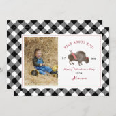 ワイルドあなたについてバッファローキューピッド写真バレンタイン (正面/裏面)