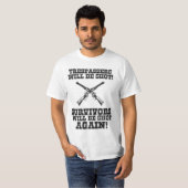 ワイルドおもしろいウエストカウボーイことわざ警告ズユーモア Tシャツ (正面フル)