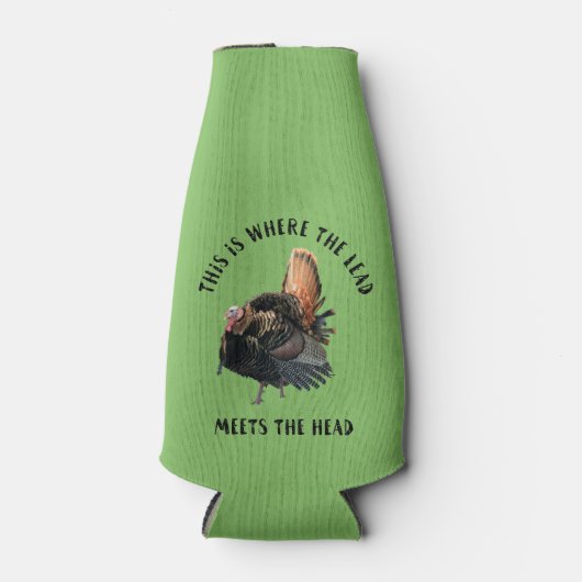 ワイルドおもしろいトルコ狩り引用文ビエクールール ボトルクーラー (正面)