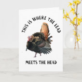 ワイルドおもしろいトルコ狩り引用文 カード (黄色い花)