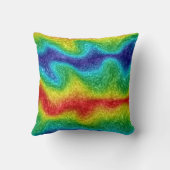 ワイルドおもしろい虹 クッション (裏面)