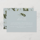 ワイルドおよびグリーン詳細カード 出欠カード (正面/裏面)