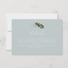 ワイルドおよびグリーン詳細カード 出欠カード