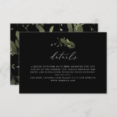 ワイルドおよびグリーン詳細カード 出欠カード (正面/裏面)