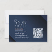 ワイルドお洒落および結婚のQRコードID1110 出欠カード (裏面)