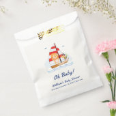 ワイルドお洒落ライオンサイロ航海のボートベビーシャワー フェイバーバッグ (封をした状態)