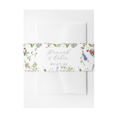 ワイルドお洒落開花&緑 招待状ベリーバンド (正面例)