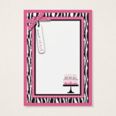 ワイルドお誕生日ケーキHPギフトラベル (裏面)