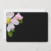 ワイルドかわいらしバラ葬儀サンキューカード 招待状 (裏面)